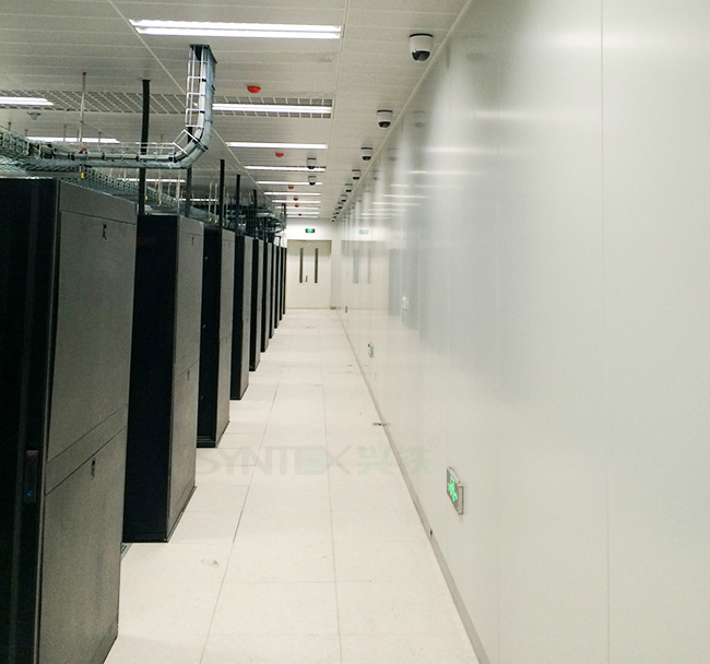 成都興鐵與達州工商銀行合作案例 銀行數據中心機房專用墻板